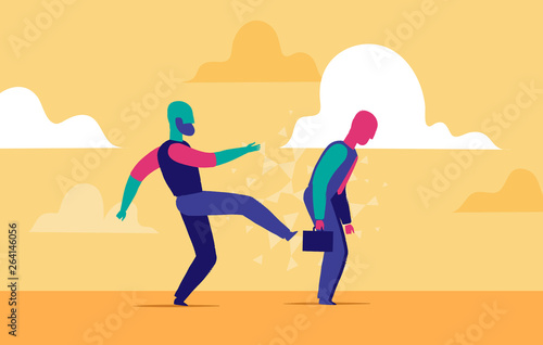 Kick off sales man