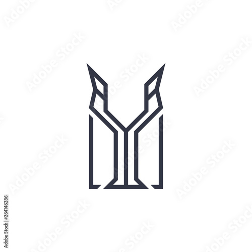 logo Y letter concept design