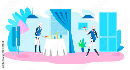 Robotic Systems and Restaurant Service Ad Banner