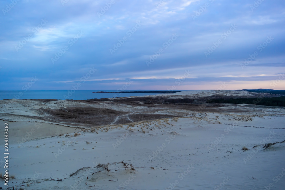 View of Dead Dunes, Curonian Spit and Curonian Lagoon View of Dead Dunes, Curonian Spit and Curonian Lagoon