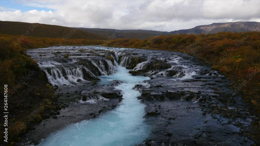 Bruarfoss, Waterfall in Iceland Bruarfoss, Waterfall in Iceland