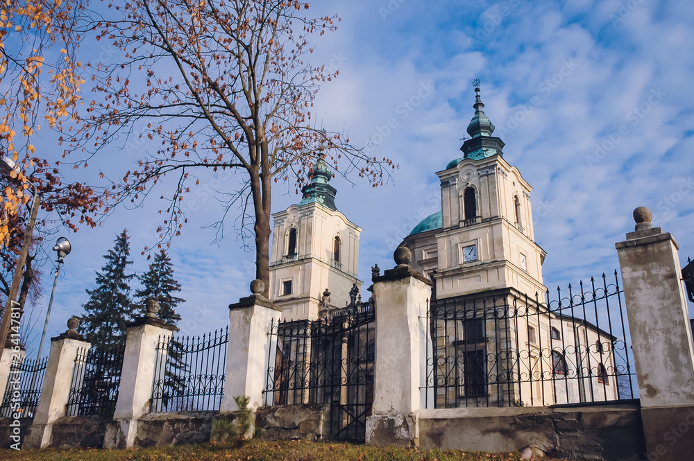 Collegiate church of Saint Joseph in Klimontow village, Sandomierz County in Swietokrzyskie Voivodeship, Poland