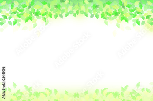 緑の葉　水玉,バブル,光のバックグラウンド
