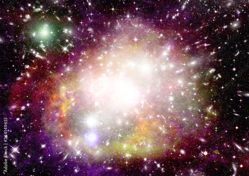 Obraz premium galaxy in a free space