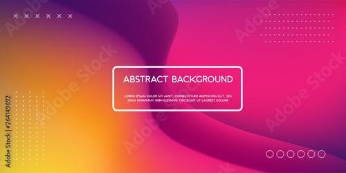 Trendy Abstract Design. Vector illustration of abstract gradient liquid shape. fluid neon color for web landing page, poster, banner template