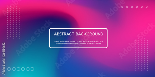 Trendy Abstract Design. Vector illustration of abstract gradient liquid shape. fluid neon color for web landing page, poster, banner template