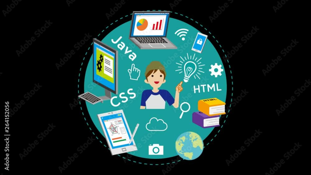Alpha channel file, E-Learning Concept animation - Male university student who wearing cap Alpha channel file, E-Learning Concept animation - Male university student who wearing cap