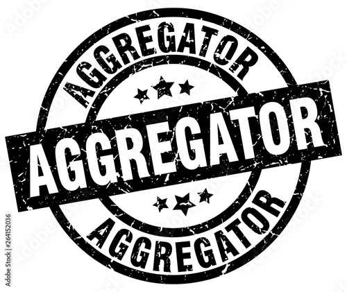 aggregator round grunge black stamp