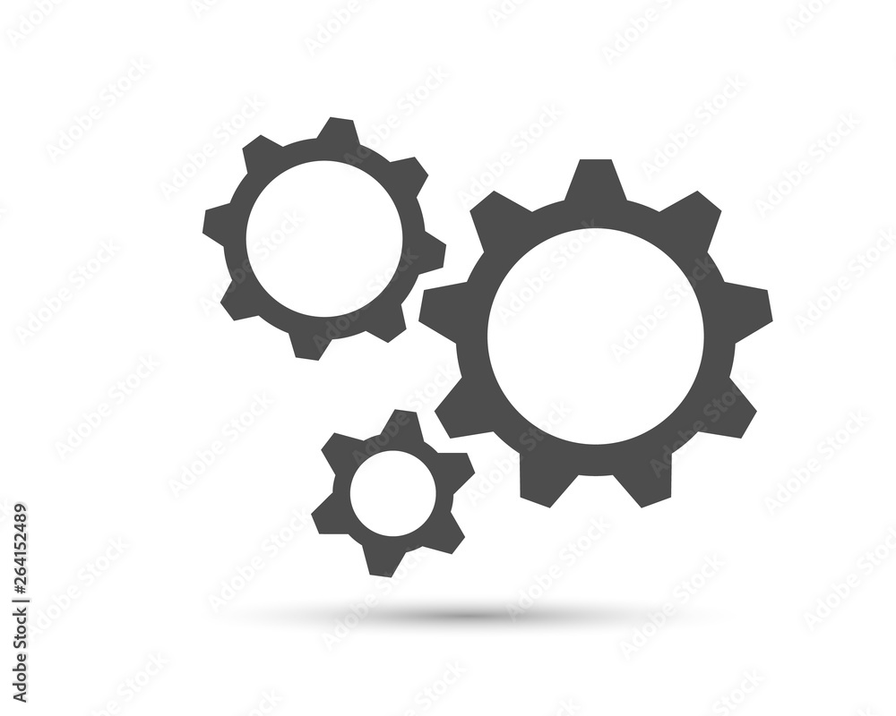Gear Icon. Setting Icon. Vector simple icon on background Gear Icon. Setting Icon. Vector simple icon on background
