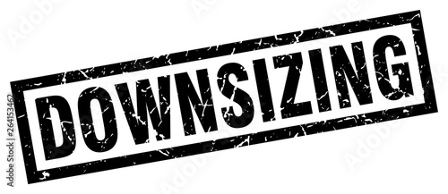 square grunge black downsizing stamp