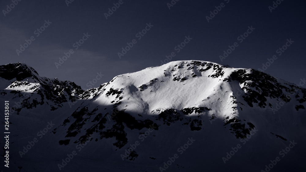 Obraz premium Mountainscape at Stubaier Gletscher, Austria