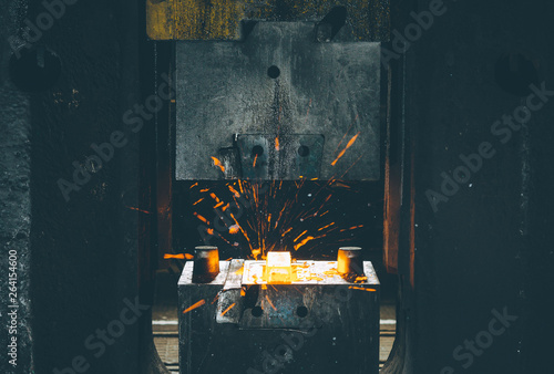 The process of forging metal