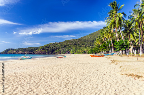 Nagtabon Beach on Palawan Island photo