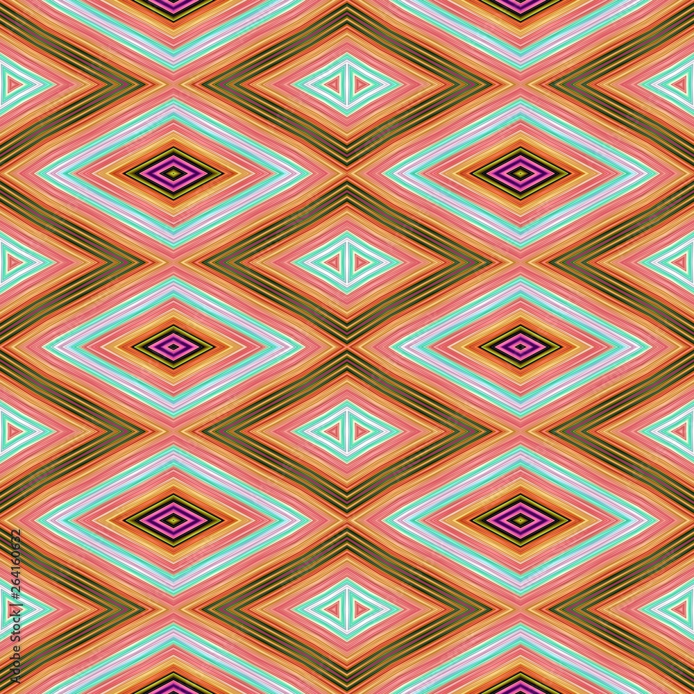 seamless diamond pattern with orange, skin, light grey, teal colors. repeating arabesque background for textile fashion, digital printing, postcards or wallpaper design. seamless diamond pattern with orange, skin, light grey, teal colors. repeating arabesque background for textile fashion, digital printing, postcards or wallpaper design.