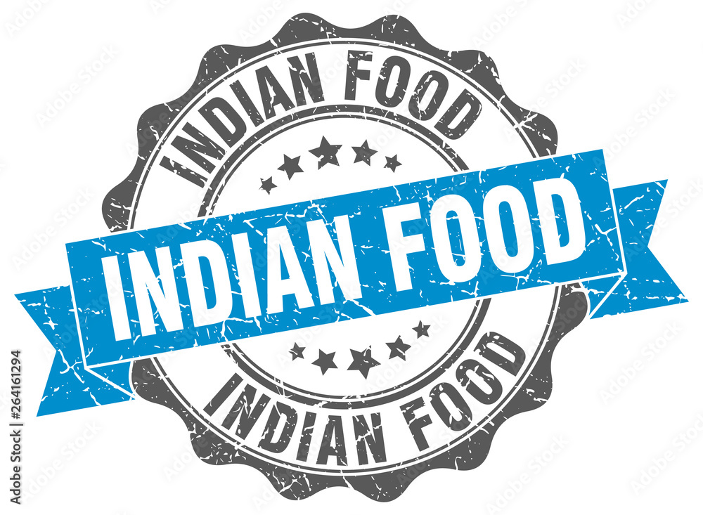 Obraz premium indian food stamp. sign. seal