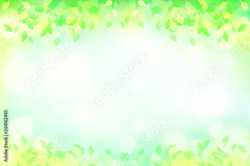 緑の葉 水玉,バブル,光のバックグラウンド