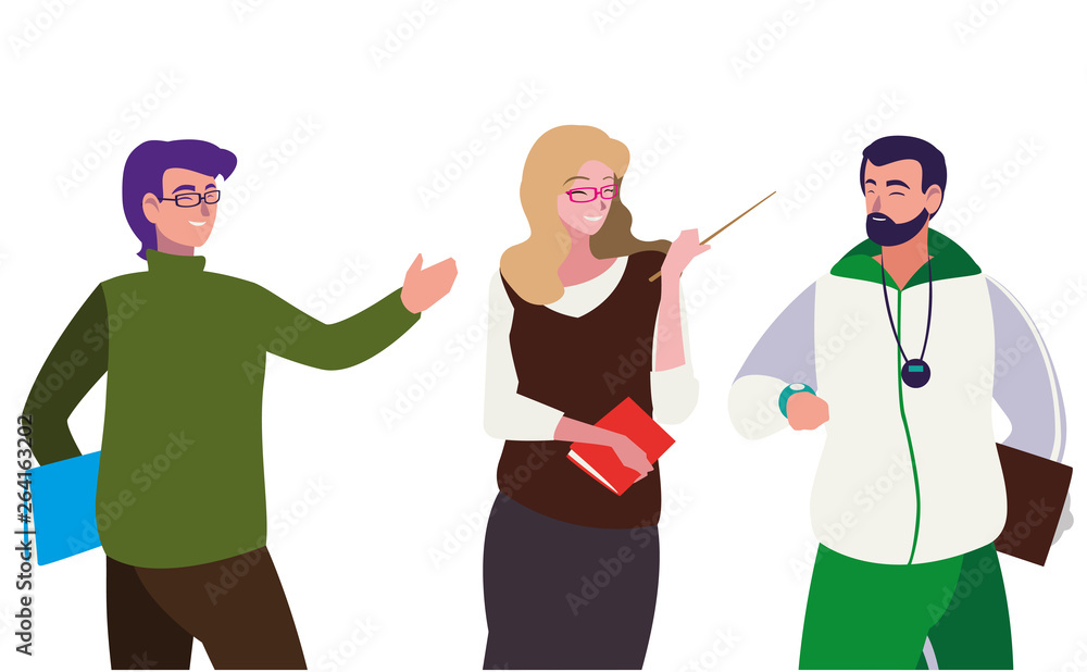 teachers classic and sports avatars characters teachers classic and sports avatars characters