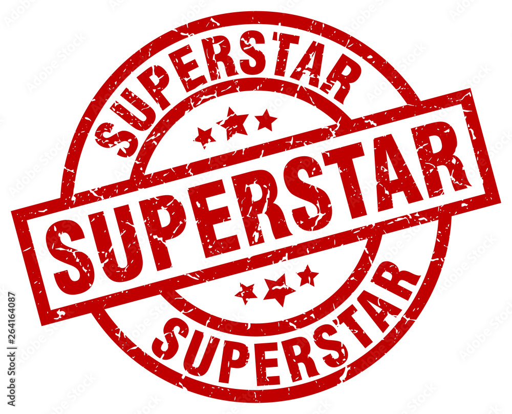 superstar round red grunge stamp superstar round red grunge stamp