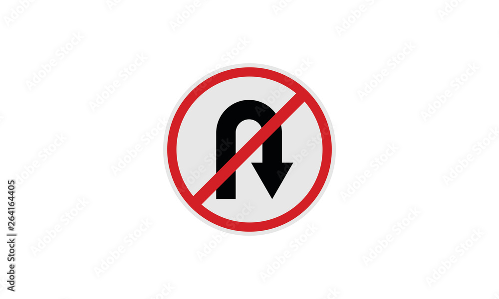 Dont turn back symbol Dont turn back symbol