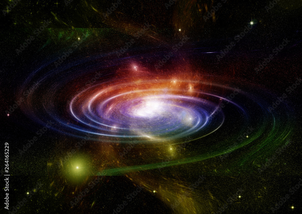 Obraz premium galaxy in a free space