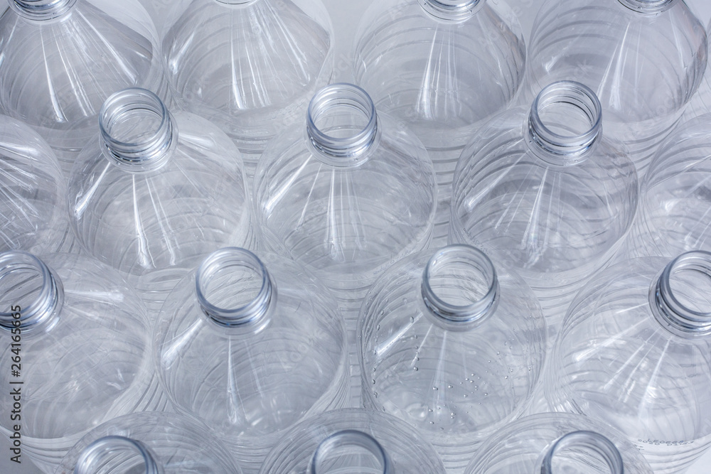 Empty plastic water bottles Empty plastic water bottles
