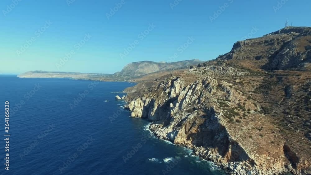 Aerial shots of a seaside in Greece. Aerial shots of a seaside in Greece.