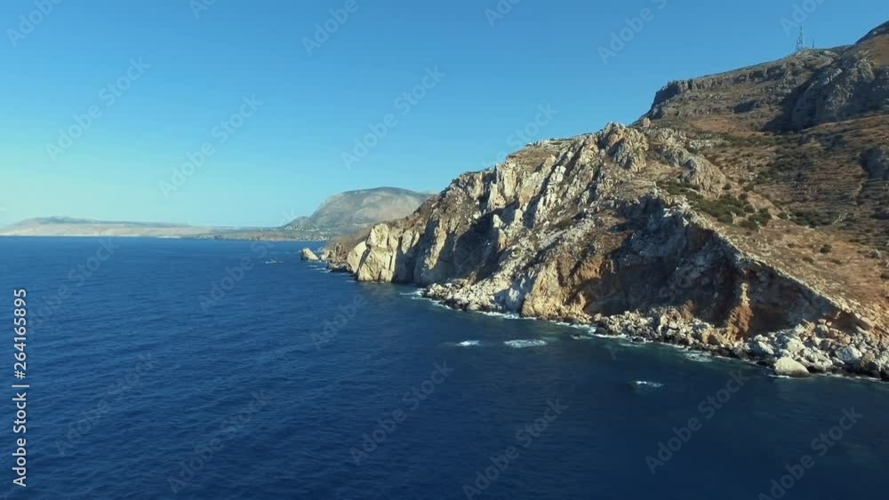 Aerial shots of a seaside in Greece. Aerial shots of a seaside in Greece.