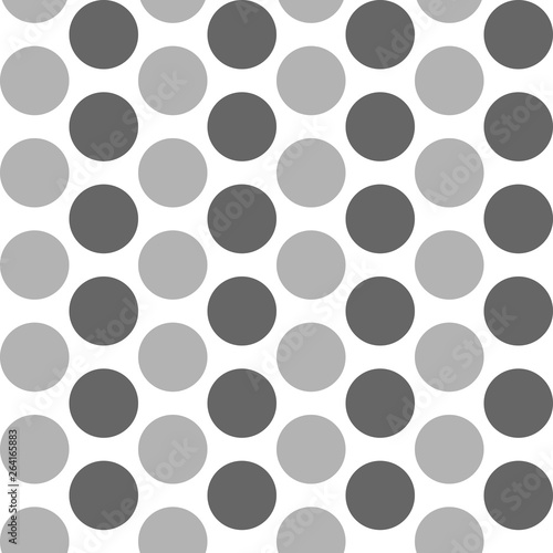 Polka dot pattern  vector seamless background. Geometrical ornament
