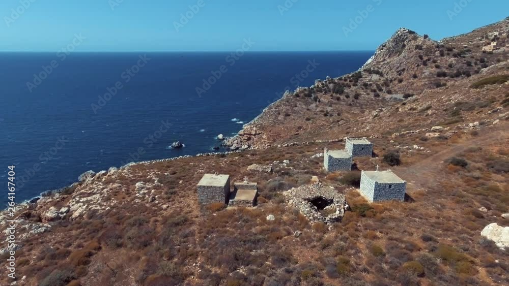 Aerial shots of a seaside in Greece. Aerial shots of a seaside in Greece.