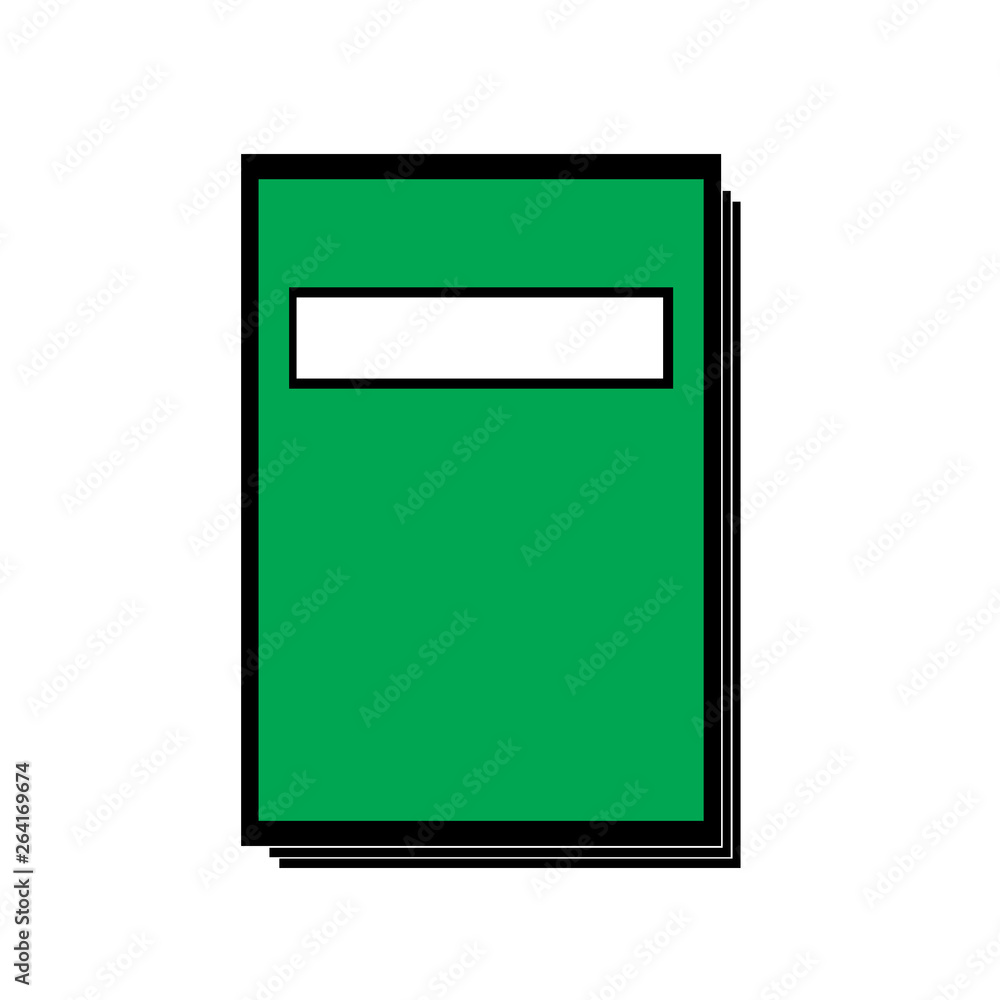 The graphic of green book or diary planner with white panel on the labor and white background , isolated style. The graphic of green book or diary planner with white panel on the labor and white background , isolated style.