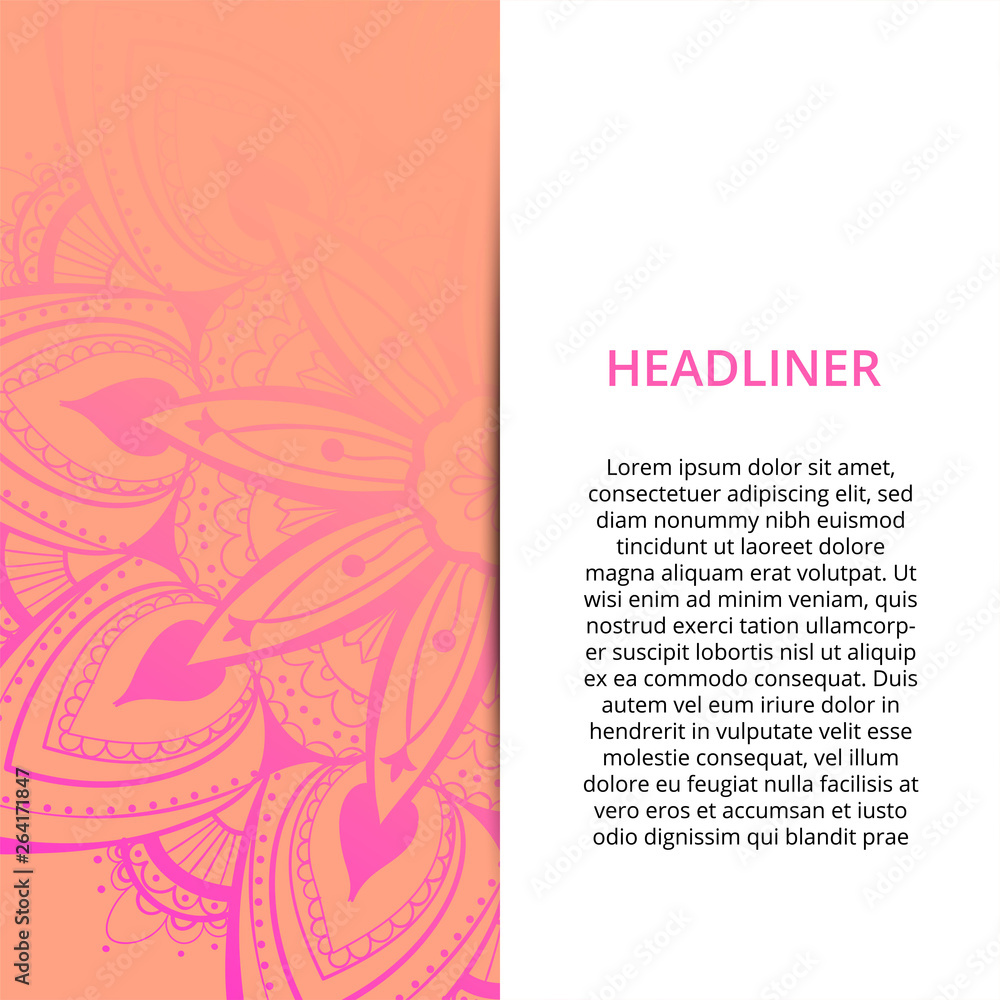 Old Ramadan flyer page ornament illustration concept. Vintage art traditional, Islam, Arabic, Indian, magazine, elements. decorative retro greeting card or invitation layout design