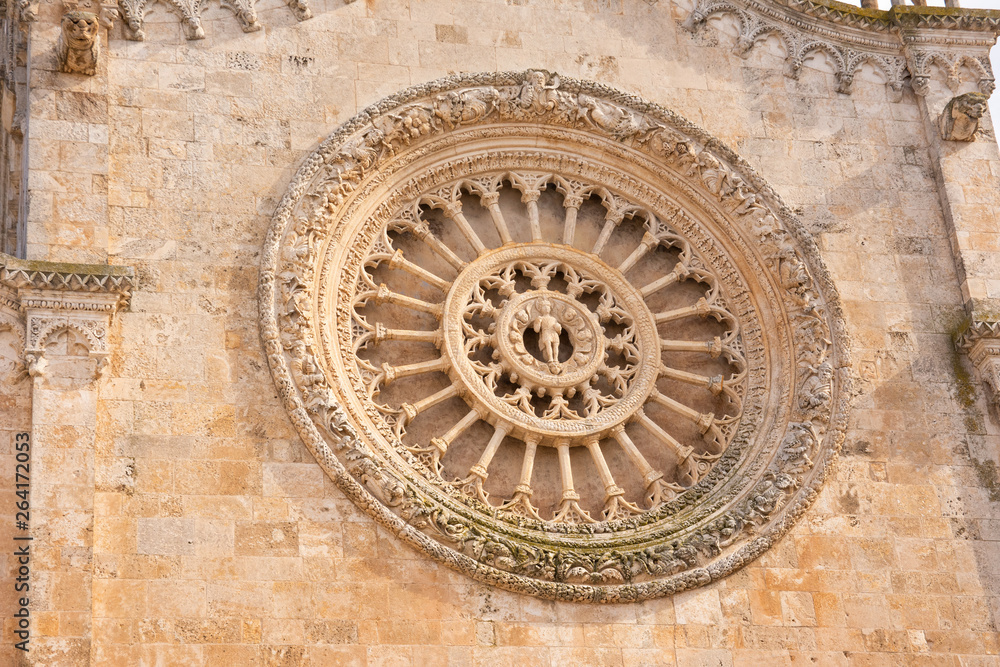 Italy, Ostuni, facade of the cathedral. Italy, Ostuni, facade of the cathedral.