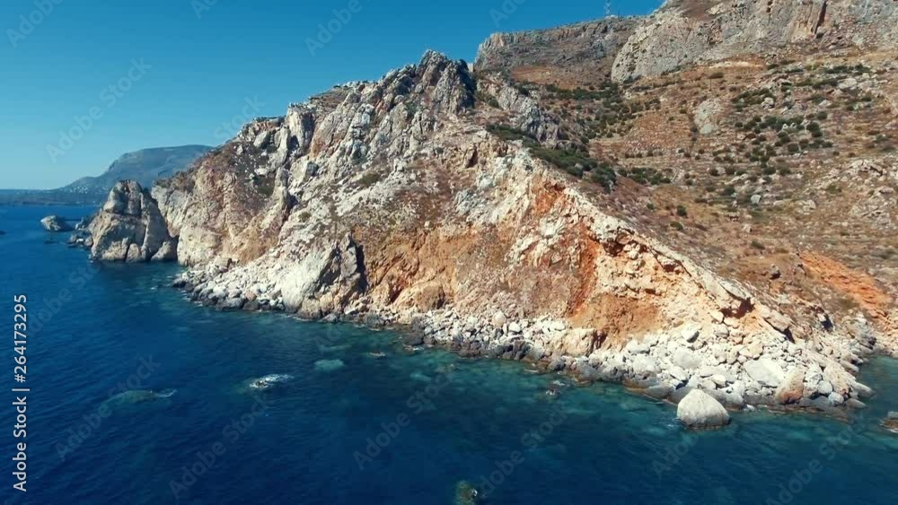 Aerial shots of a seaside in Greece. Aerial shots of a seaside in Greece.
