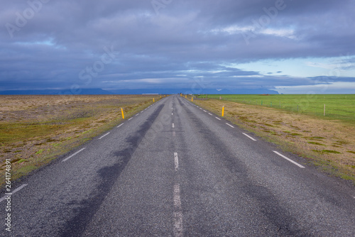 So called Ring Road - main road in Iceland in eastern part of country