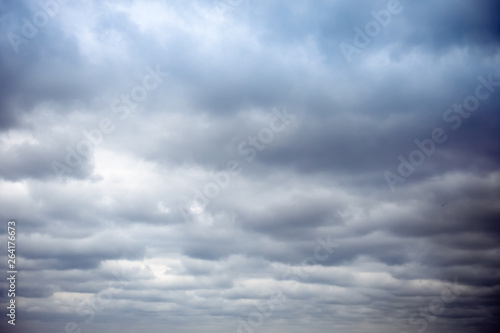 Stormy stratus clouds background / texture photo