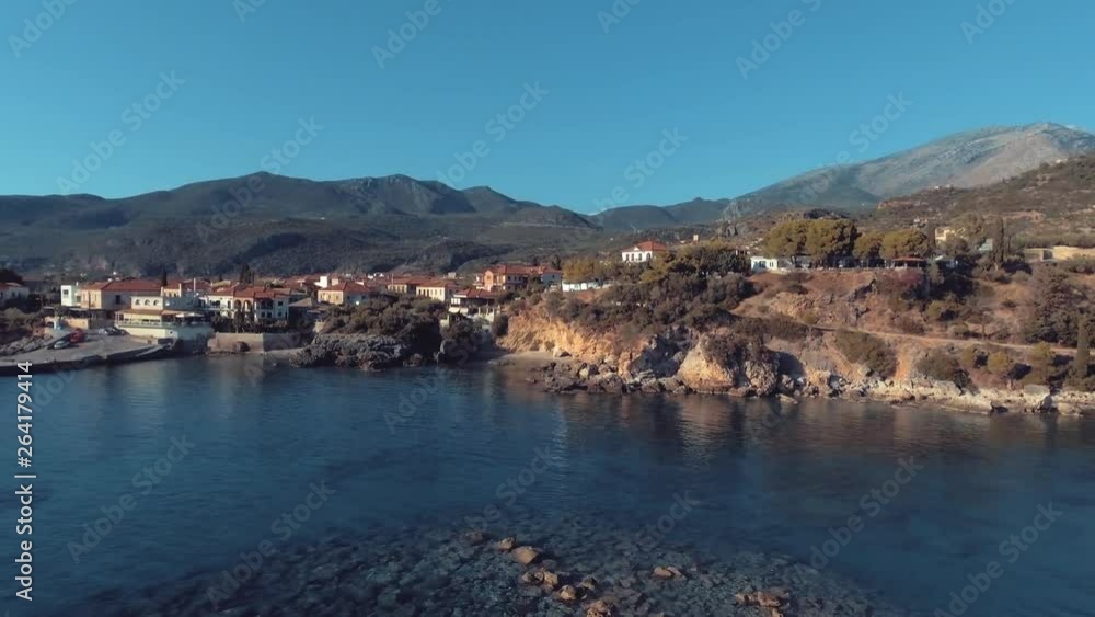 Aerial shots of a seaside in Greece. Aerial shots of a seaside in Greece.