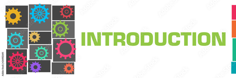 Introduction Dark Colorful Gears Grid Left Introduction Dark Colorful Gears Grid Left
