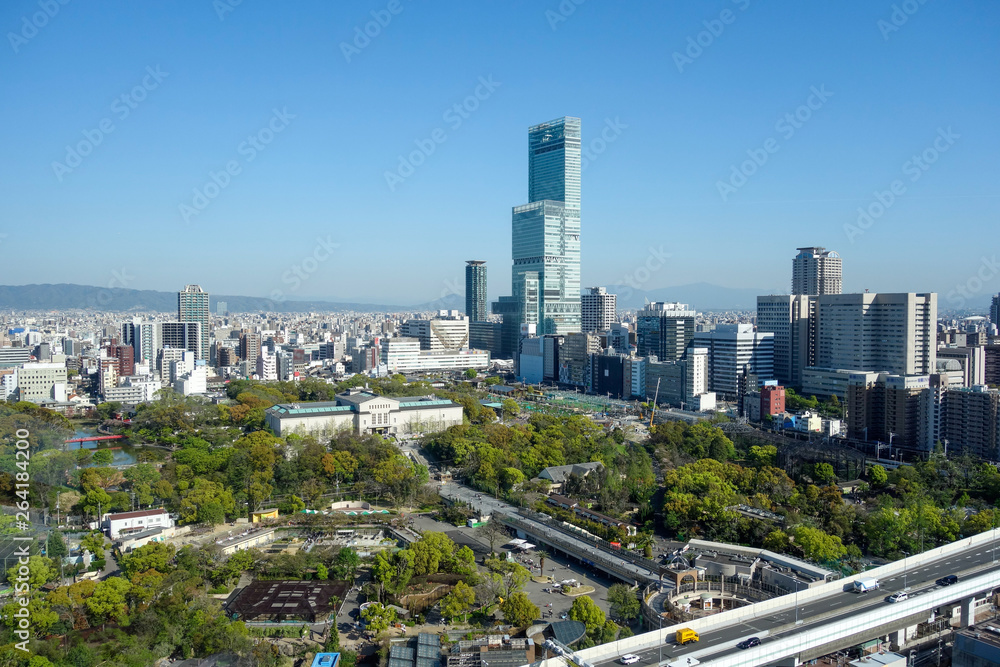 Fototapeta premium 大阪 都市景観