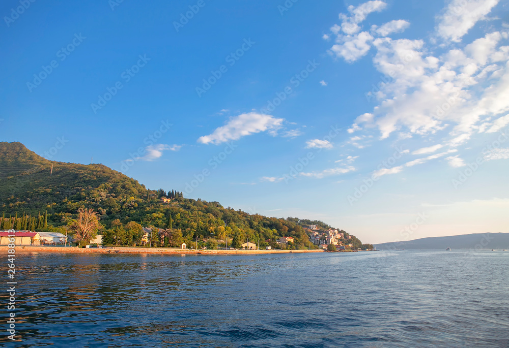 coastal scenery in the summer