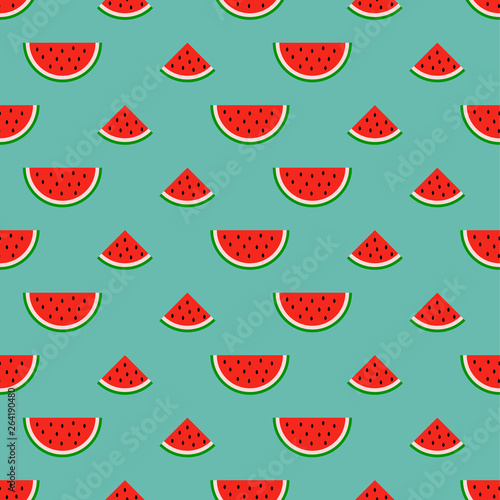 Seamless watermelon pattern. Cute watermelon pattern.