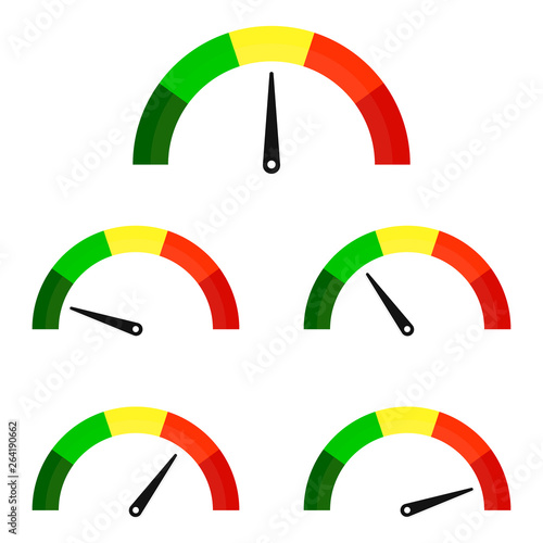 Speed metering or rating icon. Vector illustration