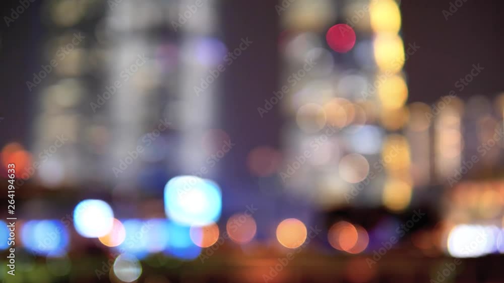 night traffic light in modern city, Shanghai night urban street cars river, defocused and soft bokeh, 4K movie, slow motion. night traffic light in modern city, Shanghai night urban street cars river, defocused and soft bokeh, 4K movie, slow motion.