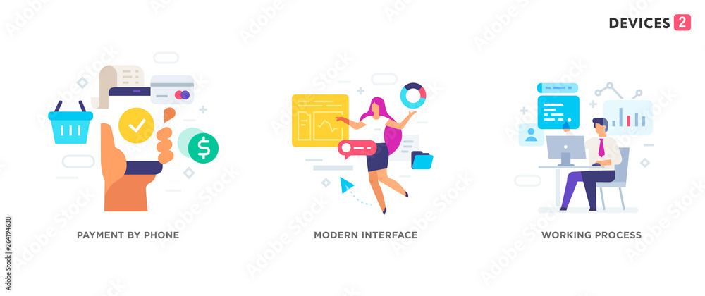 People use gadgets. set of icons, illustration. Smartphones tablets user interface social media.Flat illustration Icons infographics. Landing page site print poster. People use gadgets. set of icons, illustration. Smartphones tablets user interface social media.Flat illustration Icons infographics. Landing page site print poster.