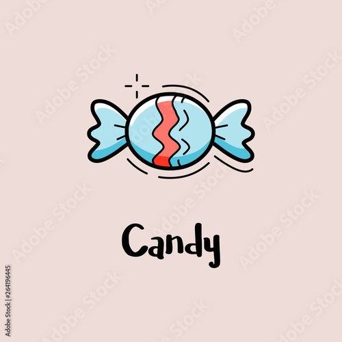 Wallpaper Mural Candy. Vector illustration for cafe decoration. Torontodigital.ca