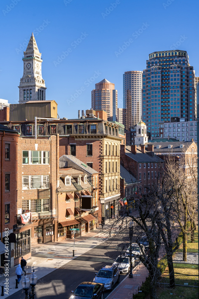 Boston Downtown cityscape