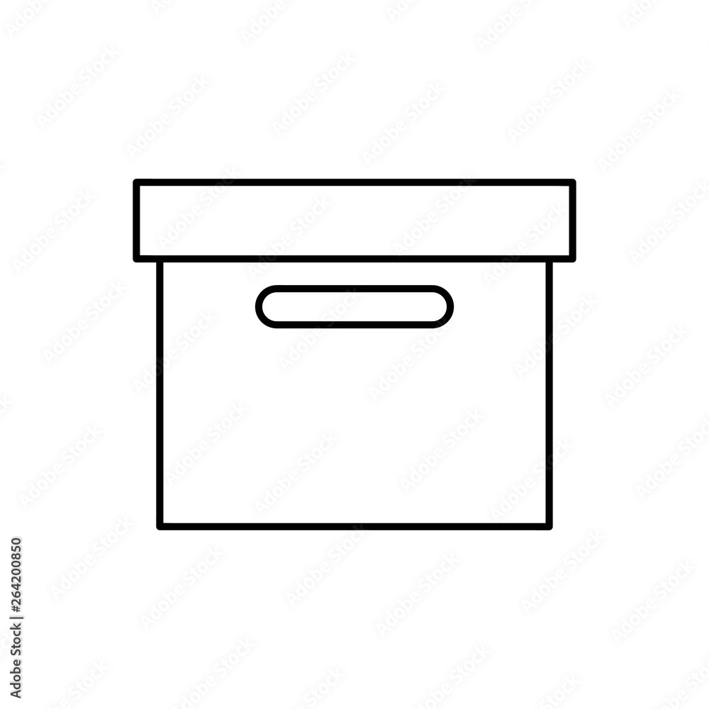 Office cardboard box vector Office cardboard box vector