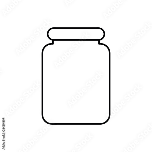 glass jar vector icon