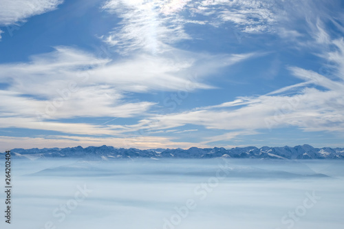 the top of the mountains in Ayer, Valais, Ayer, Suisse photo