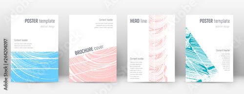 Cover page design template. Geometric brochure lay