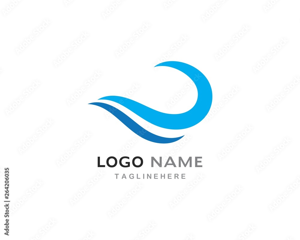Water wave Logo Water wave Logo